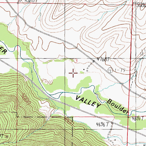 Topographic Map of McCauley Ranch, MT