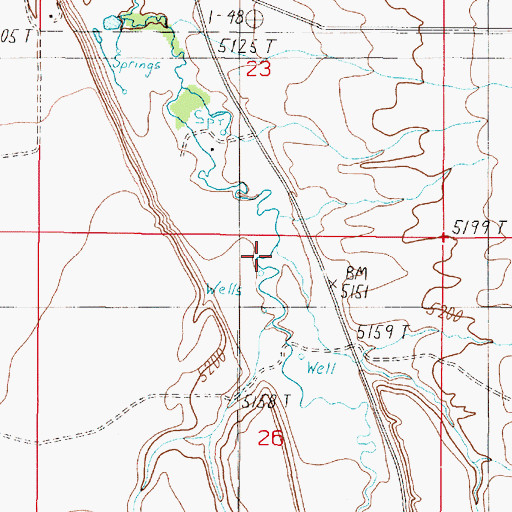Topographic Map of McDeed Creek, MT