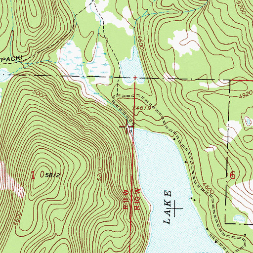 Topographic Map of McDermott Creek, MT