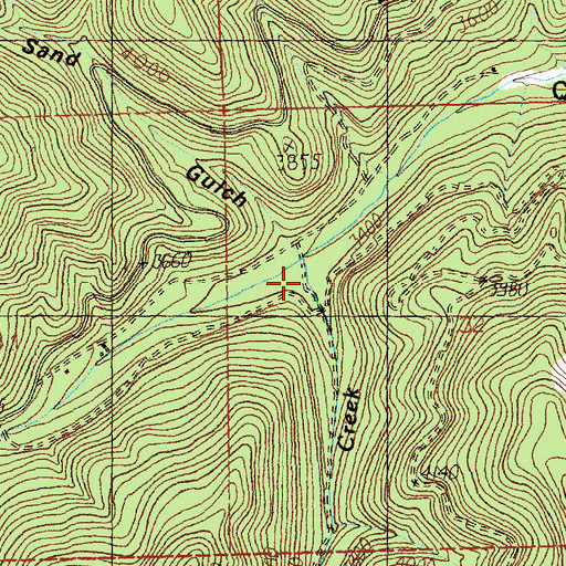 Topographic Map of McFarland Creek, MT