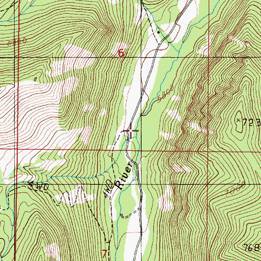 Topographic Map of McGovern Creek, MT