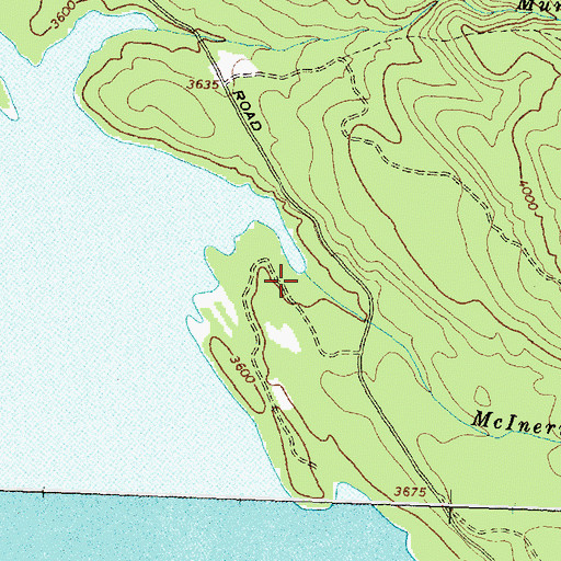 Topographic Map of McInernie Creek, MT