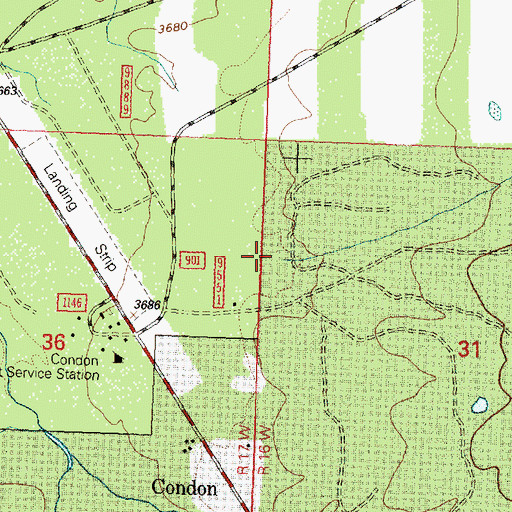 Topographic Map of McKay Creek, MT