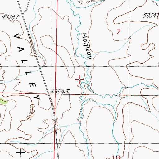 Topographic Map of McKay Creek, MT