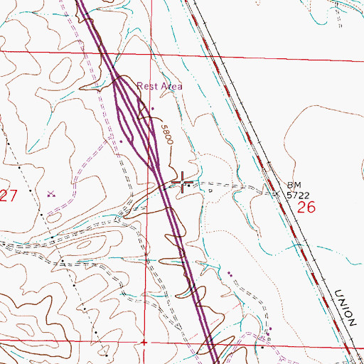 Topographic Map of McKenzie Canyon, MT