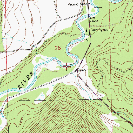Topographic Map of McKillop Creek, MT