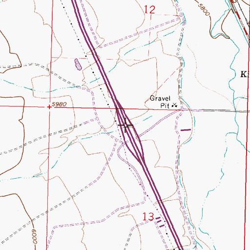 Topographic Map of McKnight Canyon, MT