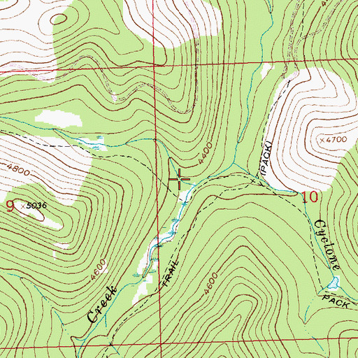 Topographic Map of Meadow Creek, MT
