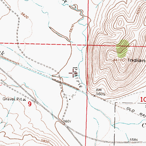 Topographic Map of Medicine Lodge Creek, MT