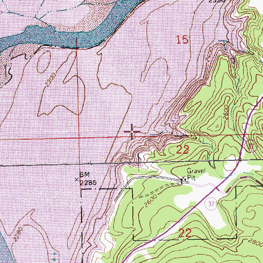 Topographic Map of Melvin Draw, MT