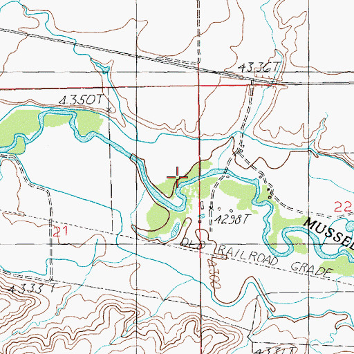 Topographic Map of Mexican John Creek, MT