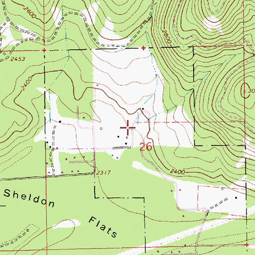 Topographic Map of Michaels Draw, MT