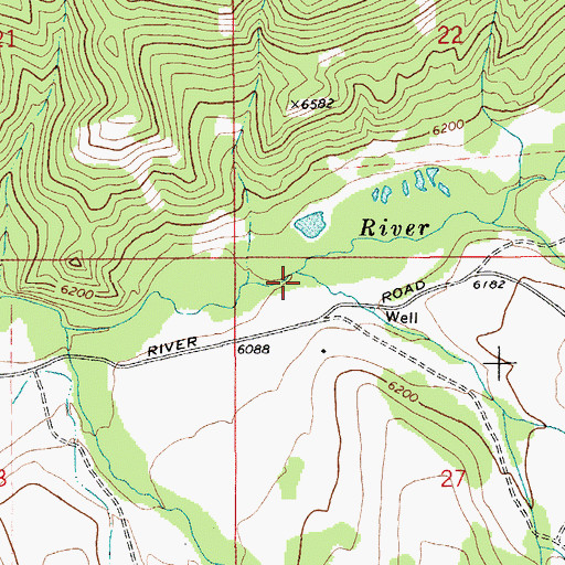 Topographic Map of Mill Creek, MT