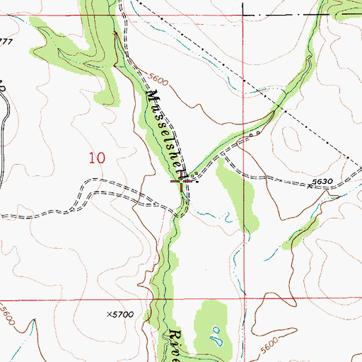 Topographic Map of Mill Creek, MT