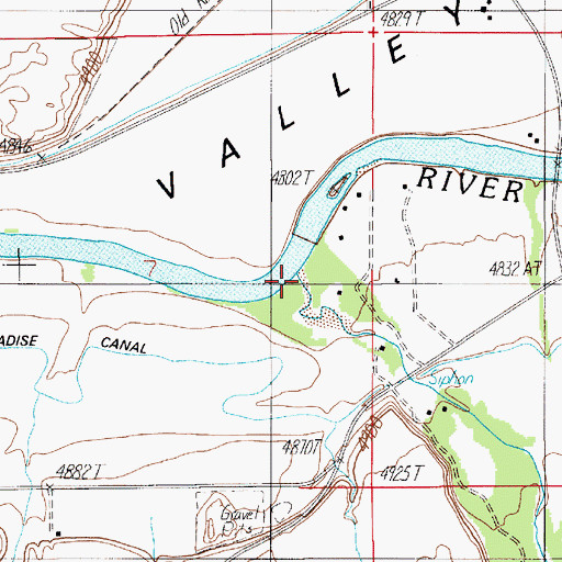 Topographic Map of Mill Creek, MT