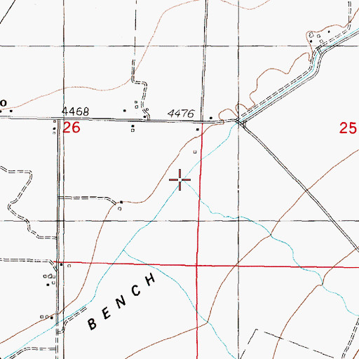 Topographic Map of Mill Creek, MT
