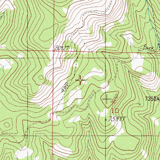 Topographic Map of Mill Gulch Station, MT
