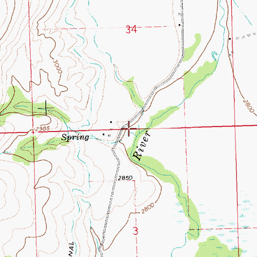 Topographic Map of Mill Pocket Creek, MT