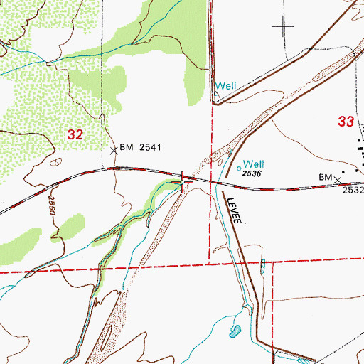 Topographic Map of Mendoza Wash, AZ
