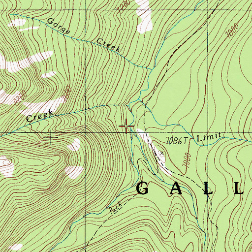 Topographic Map of Monitor Creek, MT