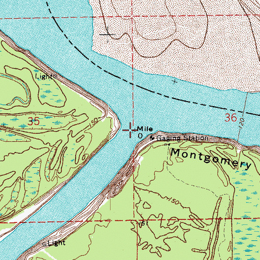 Topographic Map of White River, AR