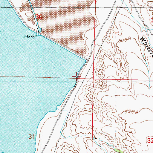 Topographic Map of Morel, MT