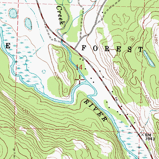 Topographic Map of Morrell Creek, MT