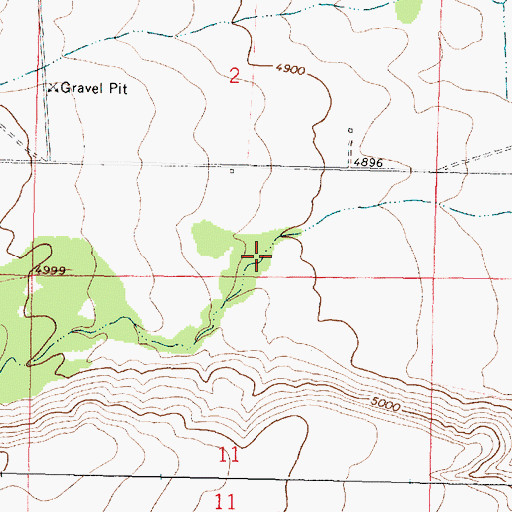 Topographic Map of Morrison Gulch, MT
