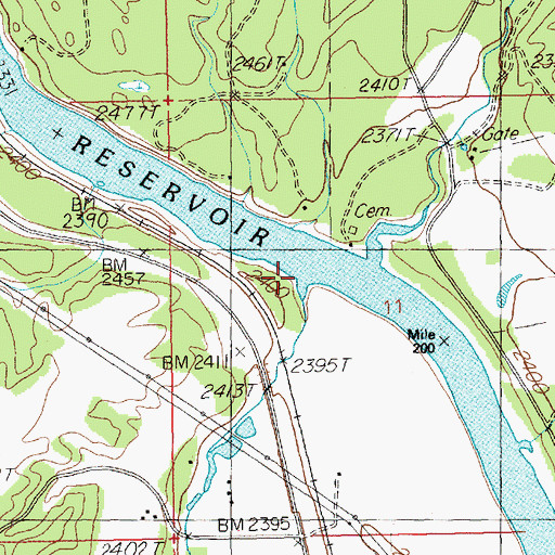 Topographic Map of Mosquito Creek, MT