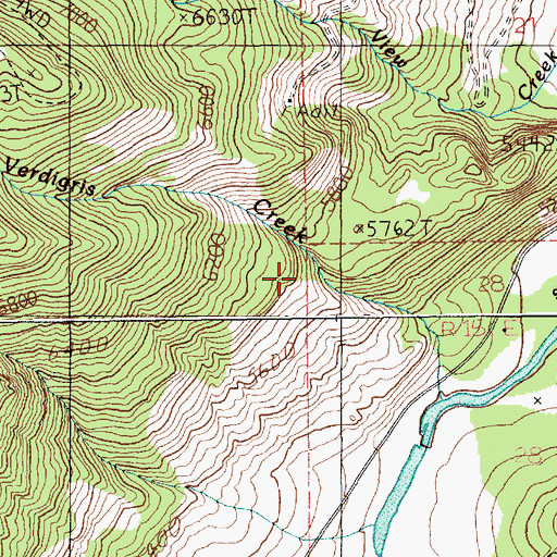 Topographic Map of Mount Mine, MT