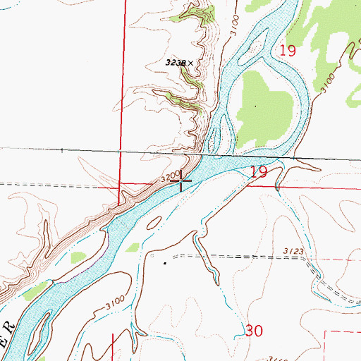 Topographic Map of Mountain Pocket Creek, MT