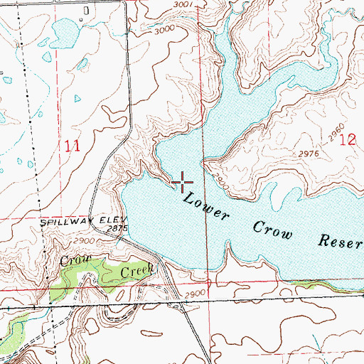Topographic Map of Mud Creek, MT