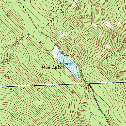 Topographic Map of Mud Lake, MT
