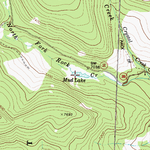 Topographic Map of Mud Lake, MT