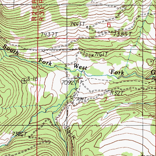Topographic Map of Muddy Creek, MT