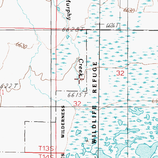 Topographic Map of Murphy Creek, MT
