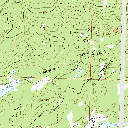 Topographic Map of Murphy Ditch, MT