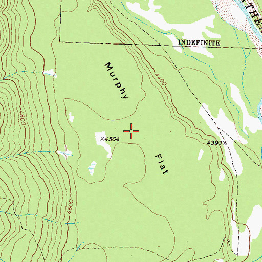 Topographic Map of Murphy Flat, MT