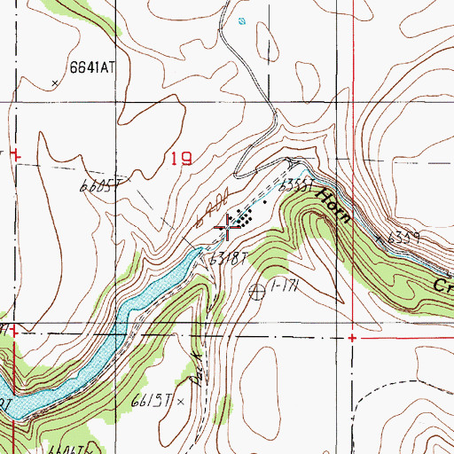 Topographic Map of Neelys Camp, MT