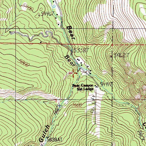 Topographic Map of New World Gulch, MT