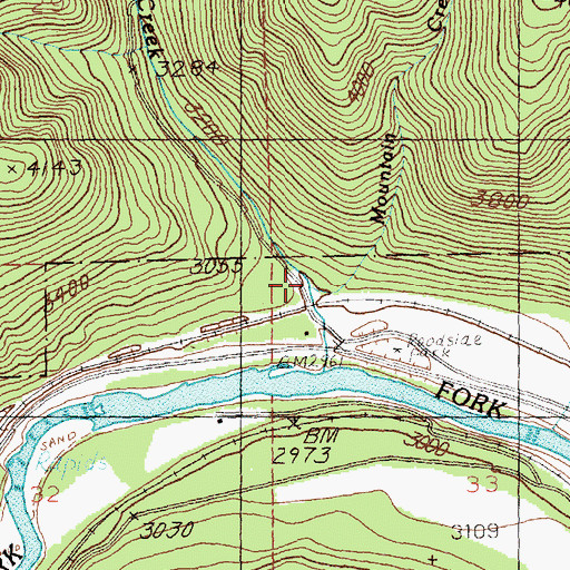 Topographic Map of Negro Gulch, MT
