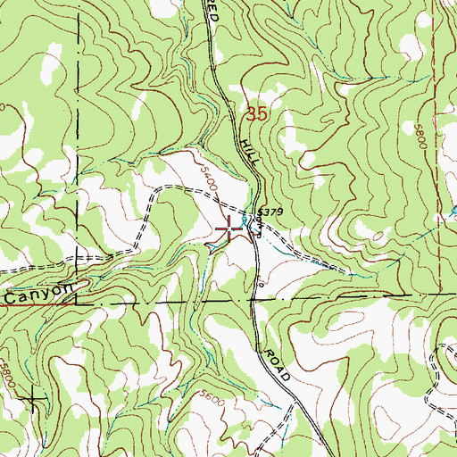 Topographic Map of No Name Canyon, MT
