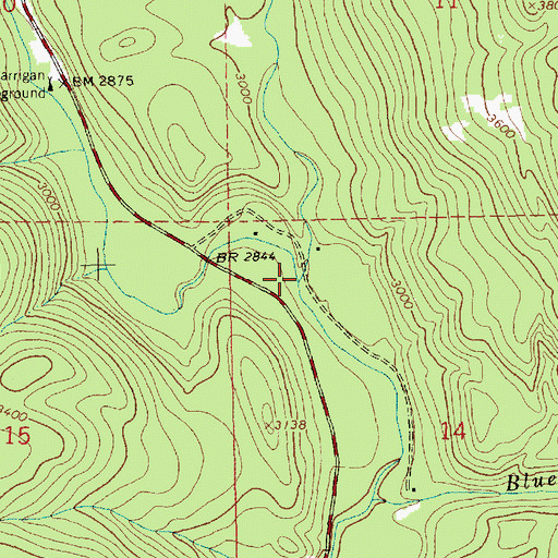 Topographic Map of Noisy Creek, MT
