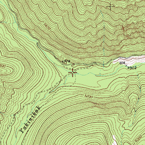Topographic Map of Nokio Creek, MT