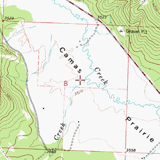 Topographic Map of Norman Creek, MT