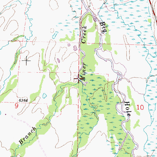 Topographic Map of North Branch Miner Creek, MT