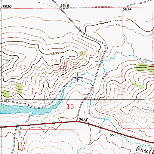 Topographic Map of North Fork Eightmile Creek, MT