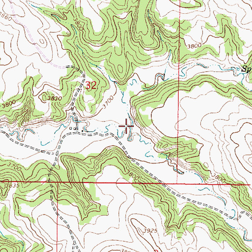 Topographic Map of North Fork Elk Creek, MT