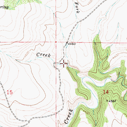 Topographic Map of North Fork Fir Creek, MT