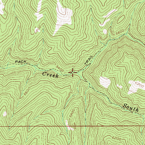Topographic Map of North Fork Hoover Creek, MT